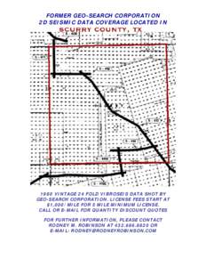 Scurry County, Texas / Geo-Search 2D Seismic Data