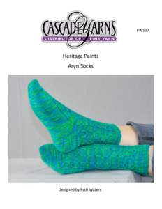 FW137  Heritage Paints Aryn Socks  Designed by Patti Waters