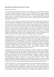 SbloccaItalia,	
  effetti	
  collaterali	
  per	
  l’urbanistica	
  e	
  l’edilizia.	
  	
   Rosario	
  Manzo,	
  architetto.	
   La	
   più	
   recente	
   produzione	
   legislativa,	
   in	
   pa