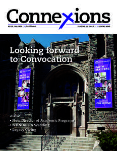 Conne ions knox college   •  Faith Matters.  volume 19, issue 1  • 