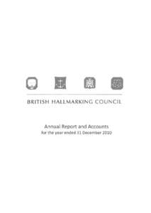 British Hallmarking Council - Report of the Chairman[removed]