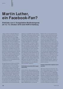 tv diskurs 79  SERVICE Martin Luther, ein Facebook-Fan?