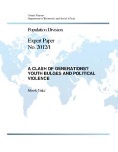 United Nations Department of Economic and Social Affairs Population Division  Expert Paper