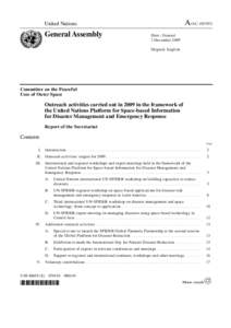 Management / Humanitarian aid / Remote sensing / UN-SPIDER / Development / Disaster risk reduction / International Decade for Natural Disaster Reduction / Disaster / Center for Excellence in Disaster Management and Humanitarian Assistance / Disaster preparedness / Emergency management / Public safety