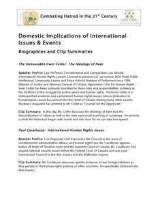 Domestic Implications - Handout