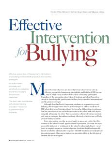 Randie O’Neil, Millicent H. Kellner, Stuart Green, and Maurice J. Elias  Effective Intervention