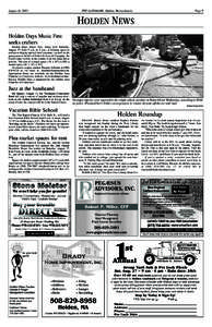 August 11, 2005  THE LANDMARK Holden, Massachusetts Page 9