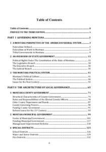 Table of Contents   Table of Contents ................................................................................................................ii  PREFACE TO THE THIRD EDITION......................