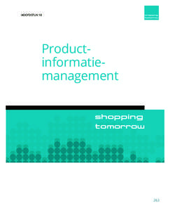 Hoofdstuk 18  Productinformatiemanagement 263 Handboek_Shopping2020_corrBBP.indd 263