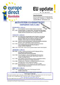 !  EU update Nr. 15— juniEurope Direct Bornholm