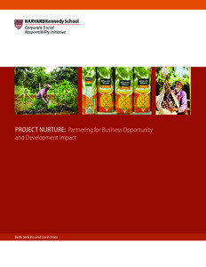 PROJECT NURTURE: Partnering for Business Opportunity and Development Impact