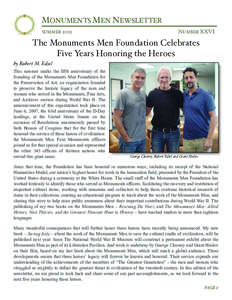 Monuments /  Fine Arts /  and Archives program / Monuments Men Foundation for the Preservation of Art / Rescuing Da Vinci / Edsel / Monument / Art history / Visual arts / Robert M. Edsel