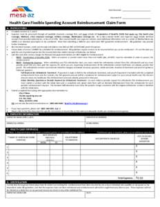 Microsoft Word - FSA Claim Form - Healthcare JMA (FINAL).doc