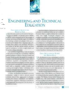 CHAPTER VI  ENGINEERING AND TECHNICAL EDUCATION EDUCATION IN ANCIENT AND MEDIEVAL INDIA