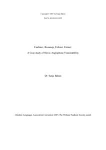 Languages of Vojvodina / South Slavic languages / Languages of Bosnia and Herzegovina / Languages of Slovenia / Croatian language / Slavic languages / William Faulkner / Socialist Federal Republic of Yugoslavia / American literature / Languages of Europe / Europe / Languages of Serbia