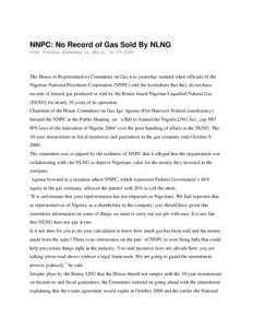 Microsoft Word - NNPC No record of gas sold by NLNG.doc