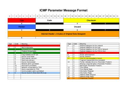 ICMP Parameter Message Format[removed]