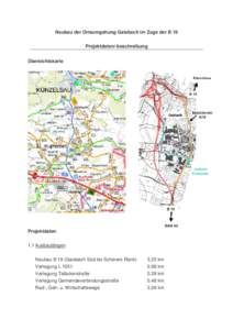 Neubau der Ortsumgehung Gaisbach im Zuge der B 19 Projektdaten/-beschreibung Übersichtskarte