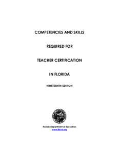State school / Human resource management / Education in Florida / FTCE / Education