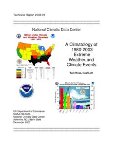 Technical Report[removed] ===================================================================== ===================================================================== National Climatic Data Center