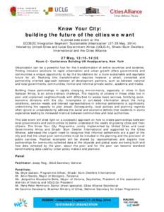 Microsoft Word - Side-event Know your city leaflet_ FINAL
