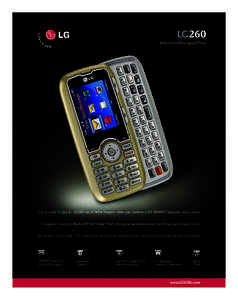LG VX8300 / LG VX8350 / Smartphones / LG Cosmos