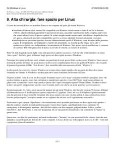 Da Windows a Linux[removed]:30:59 Da Windows a Linux − (C) 1999−2003 Paolo Attivissimo e Roberto Odoardi. Questo documento è liberamente distribuibile purché intatto.