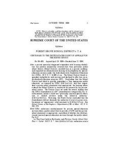 New York City Board of Education v. Tom F. / Individuals with Disabilities Education Act / Law / Free Appropriate Public Education / Individualized Education Program / Forest Grove School District / Council of Parent Attorneys and Advocates / Education / Special education / Forest Grove School District v. T.A.