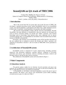 Insun05QA on QA track of TREC2005