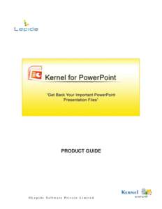 PRODUCT GUIDE  ©Lepide Software Private Limited Table of Contents 1.1