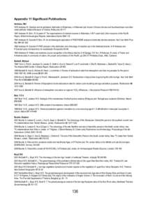 Appendix 11 Significant Publications Ambrose, Wal 1976 Ambrose W. Obsidian and its prehistoric distribution in Melanesia, in N Barnard (ed) Ancient Chinese bronzes and Southeast Asian and other metal artefacts. National 