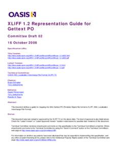 XLIFF 1.2 Representation Guide for HTML