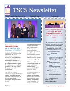 TSCS Newsletter Taylor’s Special Care Services, Inc. Volume 8, Issue 10  October 2013