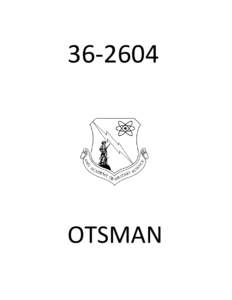 [removed]OTSMAN BY ORDER OF THE COMMANDANT OFFICER TRAINING SCHOOL (AETC)