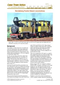Steam locomotive / 2T / Dieselisation / 0-4-2 / Narrow gauge railway / Geography of Australia / Bundaberg / Land transport / Transport