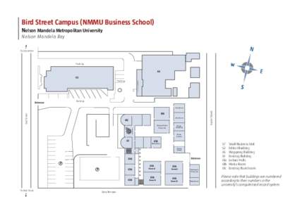 Bird Street Campus (NMMU Business School) Nelson Mandela Metropolitan University Nelson Mandela Bay To city centre  Parking