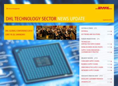 DHL Sector Management  DHL TECHNOLOGY SECTOR NEWS UPDATE September 2013