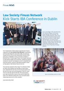 Finuas News  Law Society Finuas Network Kick-Starts IBA Conference in Dublin