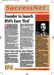 B.N.I. / Bureau of National Investigations / BNI / Business / Ivan Misner