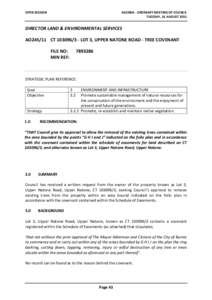 Agenda of Ordinary Meeting of Council - 16 August 2011