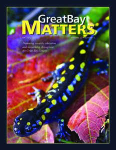 GreatBay  Matters FallPromoting research, education