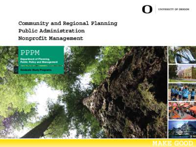 Community and Regional Planning Public Administration Nonprofit Management PPPM Department of Planning,