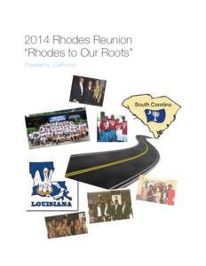 2014 Rhodes Reunion “Rhodes to Our Roots” Pasadena, California Sheraton Pasadena Hotel 303 Cordova Street