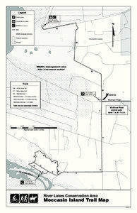 River Lakes CA - Moccasin Island - trail map