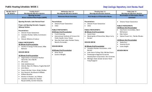 WEEK 1 - Royal Canadian Legion