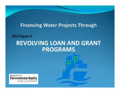 Cheri Meyer - Revolving Loan Programs Available to Municipalities for Drinking Water and Wastewater