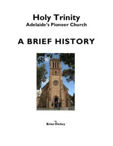 A BRIEF HISTORY OF THE CONGREGATION OF HOLY TRINITY CHURCH