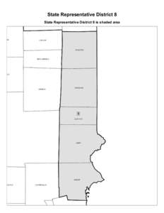 State Representative District 8 State Representative District 8 is shaded area NA  LUDLOW