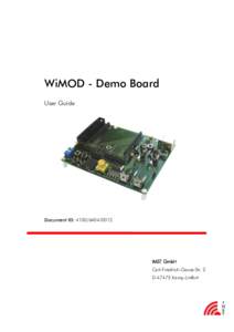 WiMOD - Demo Board User Guide Document ID: IMST GmbH