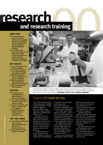 research  and research training OBJECTIVES u to communicate and
